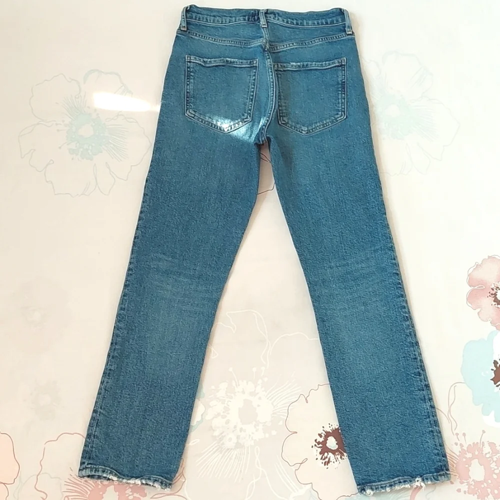 Agolde Riley High Rise Straight Crop Jeans - Picture 5 of 12